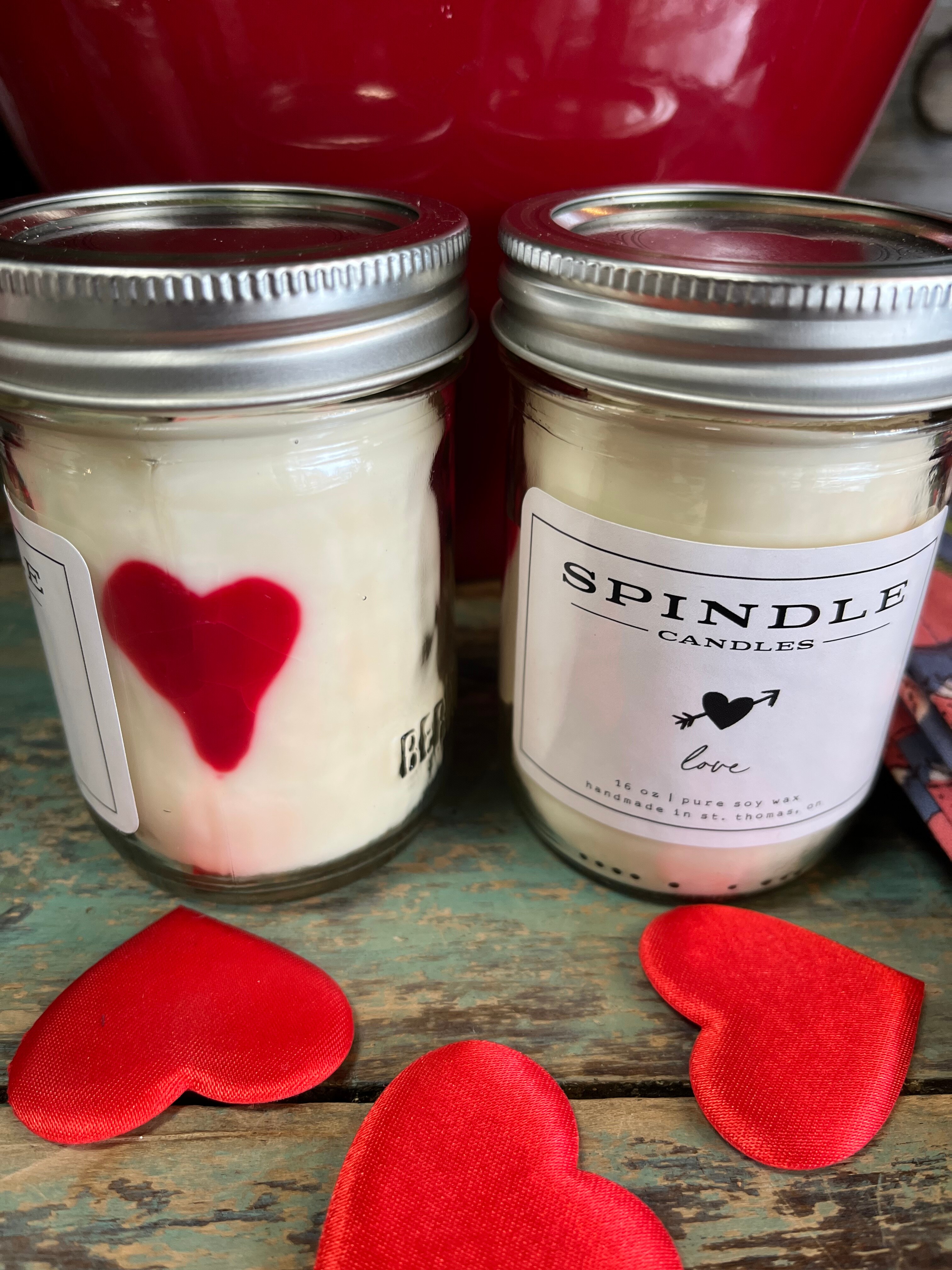Mason jar candle